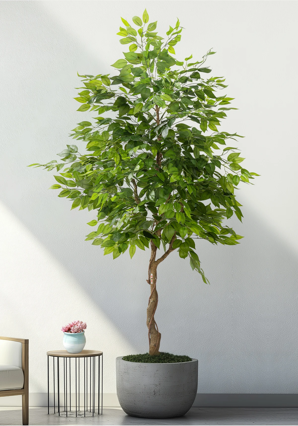 Home Outdoor Artificial Bonsai Plastic Ficus Religiosa Tree Green Indoor Christmas Space Decor High-quality Simulation Greenery manufacture