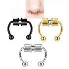 Surgical Steel Surgical Stainless Steel Non Piercing Magnetic Magnet Nose Ring