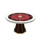 Deluxe Poker YH 55inch 8 Person OEM Gamble Deluxe Poker Casino Table With Poker Chip Tray