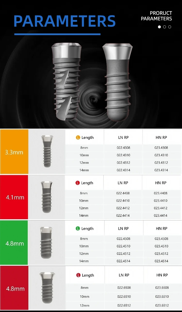 Rorsheel Dental Consumables Customization Original Mplant Abutment Implant Components Fixture Made in China supplier