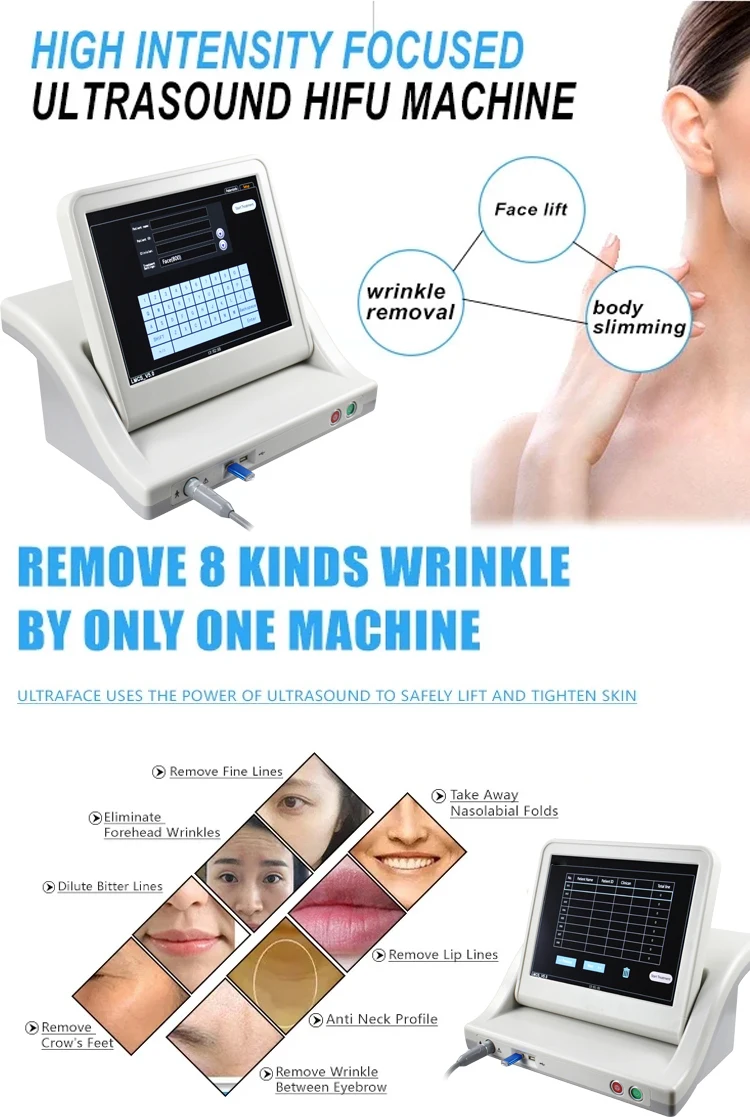 Professional HIFU Machine for Sale 4 Non-Invasive And Safe High Intensity Focused Wave Face Lift Anti Wrinkle Machine Fat Loss Beauty Device Fast Delivery