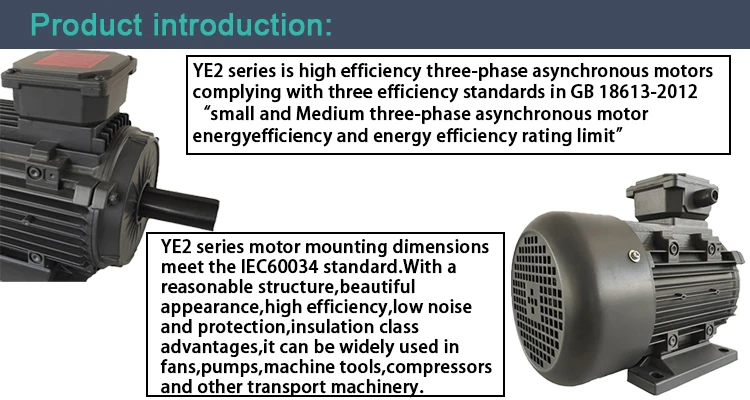 Ac Motors, YE2-801-4, 0.37KW, 50HZ, 1400rpm - detail 4
