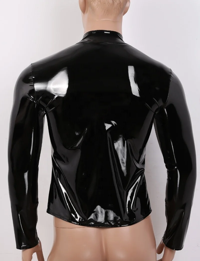 Hot Mens Leather Long Sleeve Lightweight Outwear Black Plus Size Motorcycle Jacket Biker Coat