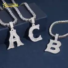 New Arrival VVS Moissanite Heart Pendant Jewelry Iced Out Diamond Hip Hop Moissanite Jewelry 925 Silver Clover Pendant Charm