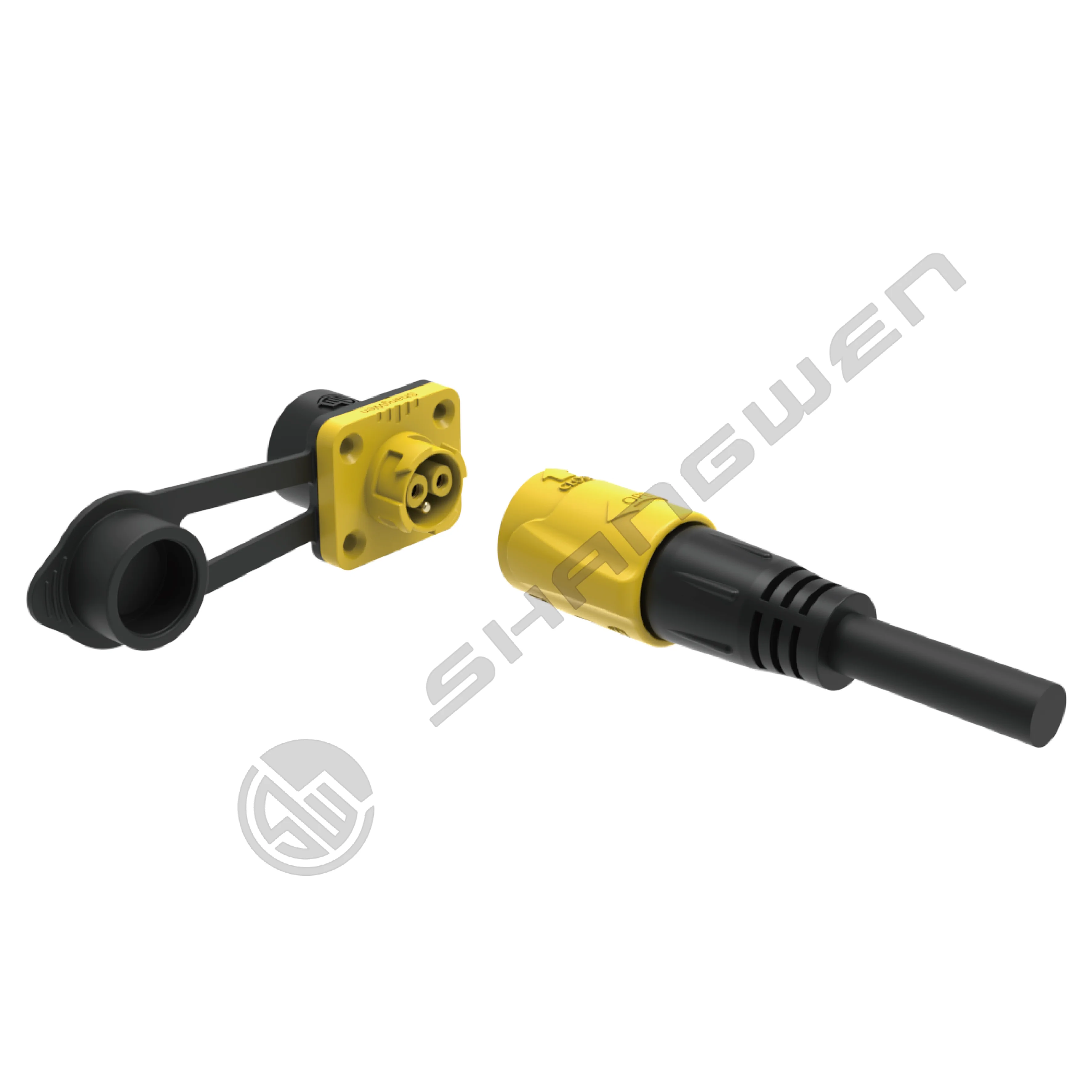 M19 Series Push-pull Self-locking BlueConnection Industrial 3 Pin Female Male Plug Power Connector M19 Self-Locking 3 Core