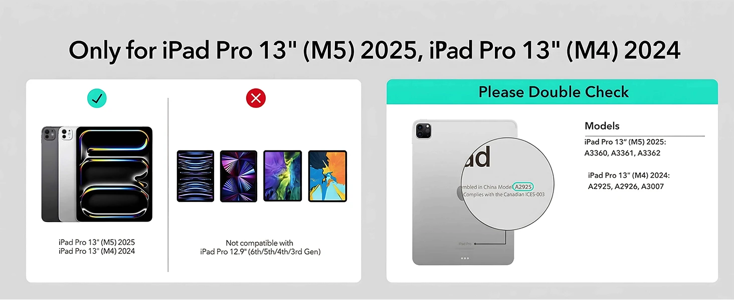 product laudtec ipad keyboard with 7 colors backlit fast charging adjustable angle pu leather smart case for ipad pro 13m5 2025-3