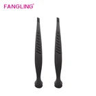 Black Eyelash Tweezers Black 2021 New Beauty Tool Stainless Steel Black Professional Eyelash Eyelash Tweezers
