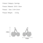 Earrings Simple Design Wholesale Cubic Zirconia 925 Sterling Sliver Jewelry Ear Studs Earrings For Women