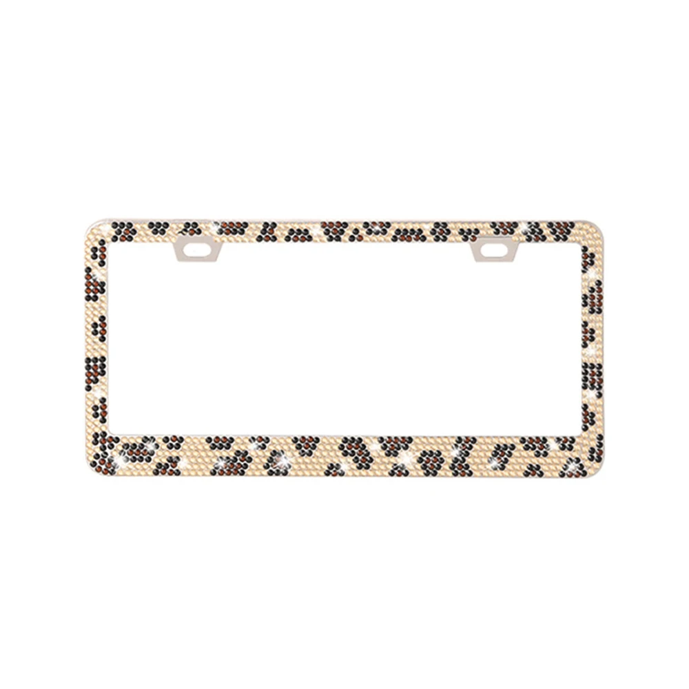 31*16cm American Size Black Rhinestone License Plate Frame for Woman Gifts factory