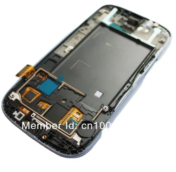 High Quality For Samsung S3 LCD with Frame for Samsung for Galaxy S3 i9300 LCD Touch Display Digitizer Assembly