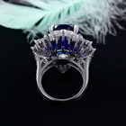 Tanzanite Natural Dark 5A Tanzanite 18K Gold Ring Pendant Dual Use