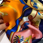 Silk Print BOOOGE Designer Silk Scarves Custom Made Digital Print 53X53CM 12MM 100% Mullberry Silk Scarf