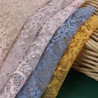 Fabric Dress High Quality Cord Embroidered Guipure White Brocade Lace Fabric For Wedding Dress