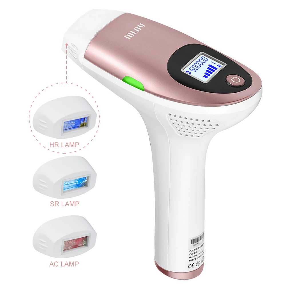 Mlay T3 Portable IPL Photon Body Laser Machine 500000 Flashes for Permanent Painless Hair Removal for Home Use