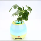 Plant Pots 4 In 1 Creative Led Bluetooth Speaker With Music Plant Pots Humidifier 7 Colors