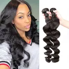 Loose Wave Hair Raw Indian Hair Super Quality Raw Indian Loose Wave Human Hair Bulk Double Drawn Extensions Hair