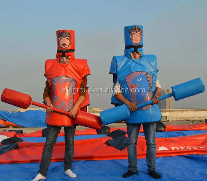 Funny inflatable medieval gladiator / inflatable medievia joust for adults / medieval joust game for sale B6002-1