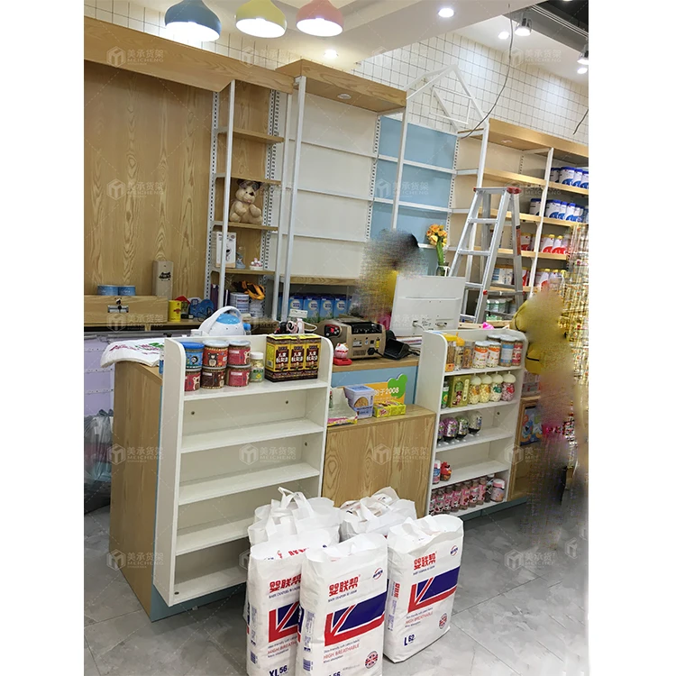 Meicheng Agent Invited Store Counter Checkout Metal Checkout Desk Convenience Store Small Checkout Counter