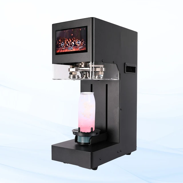 Soda Bottle Beverage Can Sealing Machine With Touch Screen Panel