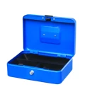 Safe Cash Safe Box Wholesale Portable Red Metal Cash In Transit Box Security Safe With Spring And Key Lock