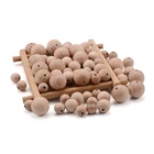 Wooden Beads Natural Beech Wooden Beads 12mm 15mm 19mm Wood Loose Beads For Jewelry Making