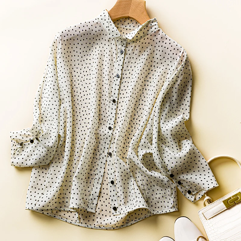 polka dots shirts for womens