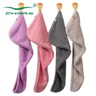 Custom super absorbent soft hair wrap Pineapple lightweight microfiber hair towels shower hair wrap towels for women