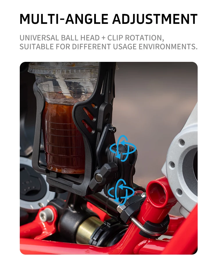 cup holder quick release adjustable aluminum alloy flexible universal fit-5