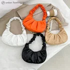 Unique Cloud Bag Women High Quality Unique Retro Design Women Pleated Cloud Handbag Purses Hobo Bag