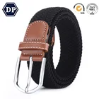 Waist Belt For 3517 Waist Stripe New Single Color Cotton Weave Braided Stretch Webbing Elastic Belt For Men