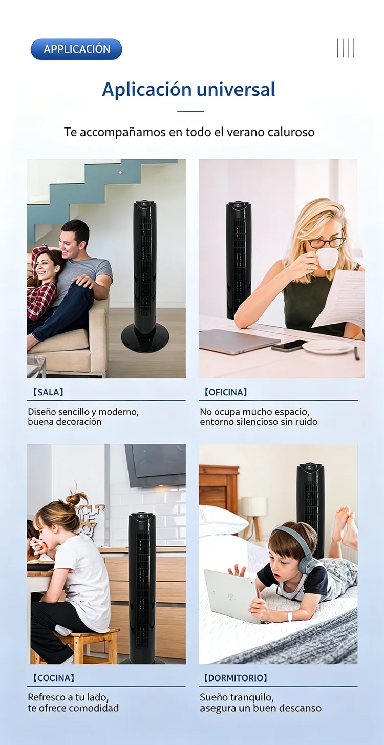 Tower Pedestal Fans, 110V, 40w - detail 8
