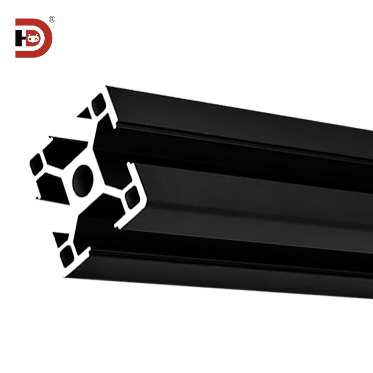 Industrial Extruded Aluminum Profile 3030C Oxidized Black Aluminum Profile 3030 Fish tank Aluminum Alloy Profile factory