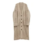 Autumn Jacket Large Size Loose Casual Style Women's Autumn And Winter Long Sweater Jacket Coat