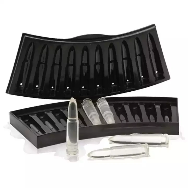 Wholesale Bullet Ice Cube Tray Maker DIY Chocolate Mold Home Bar Accessories Whiskey Wine Ice Cream Tool