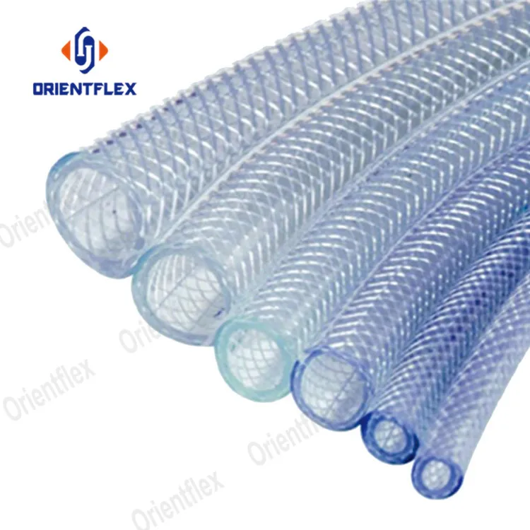 Tube For Water and Air Delivery Clear Braid-Reinforced PVC Hose 