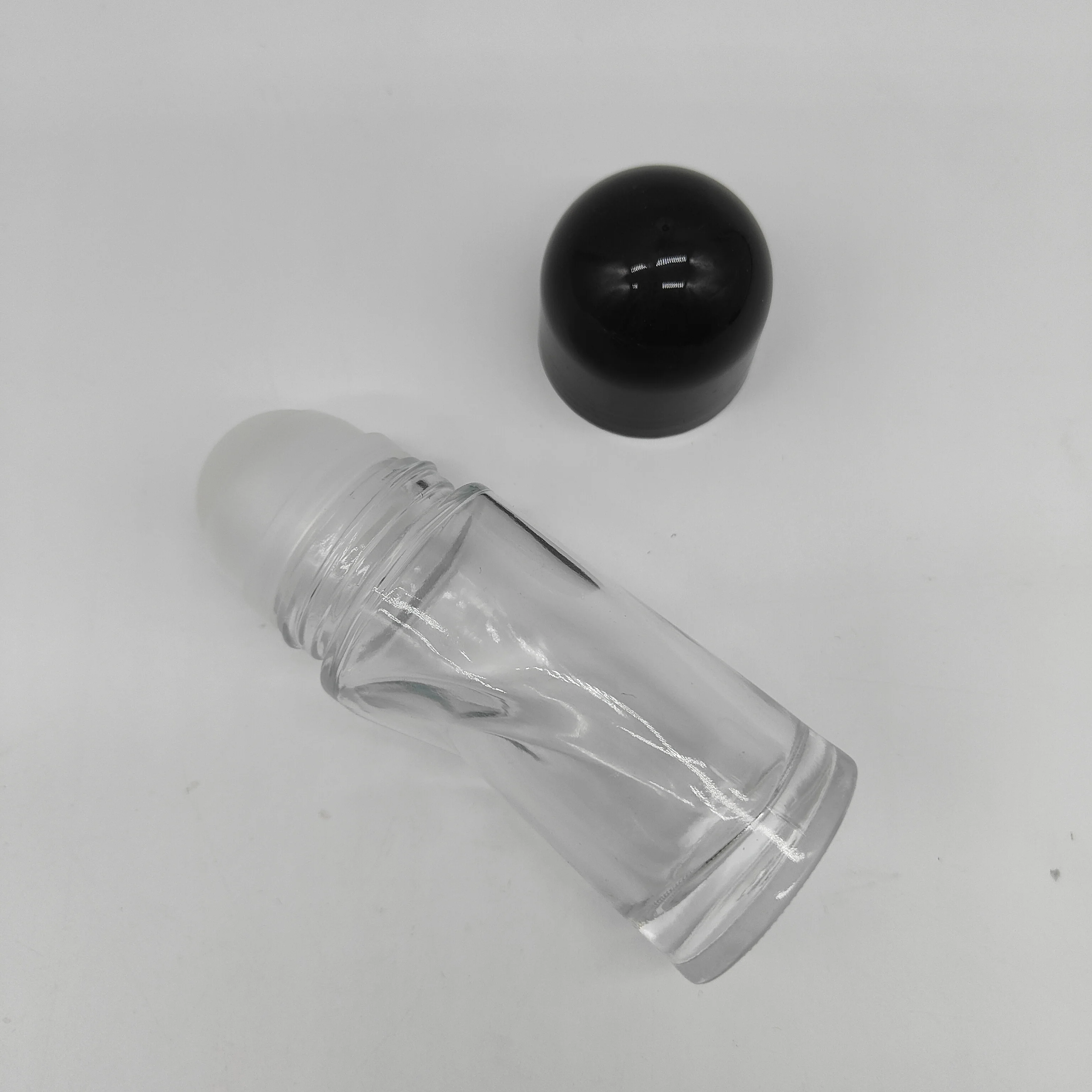 product 50ml round glass roll on bottle empty deodorant skincare oil face cream packaging perfumed roller bottle screw cap-28