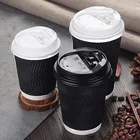 Paper Cup Customized Printed Disposible Biodegradable Eco-friendly Double Wall Coffee Paper Cup