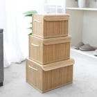Banana Home Handmade Natural Banana Leaf Woven Rectangle Home Storage Simple Storage Basket