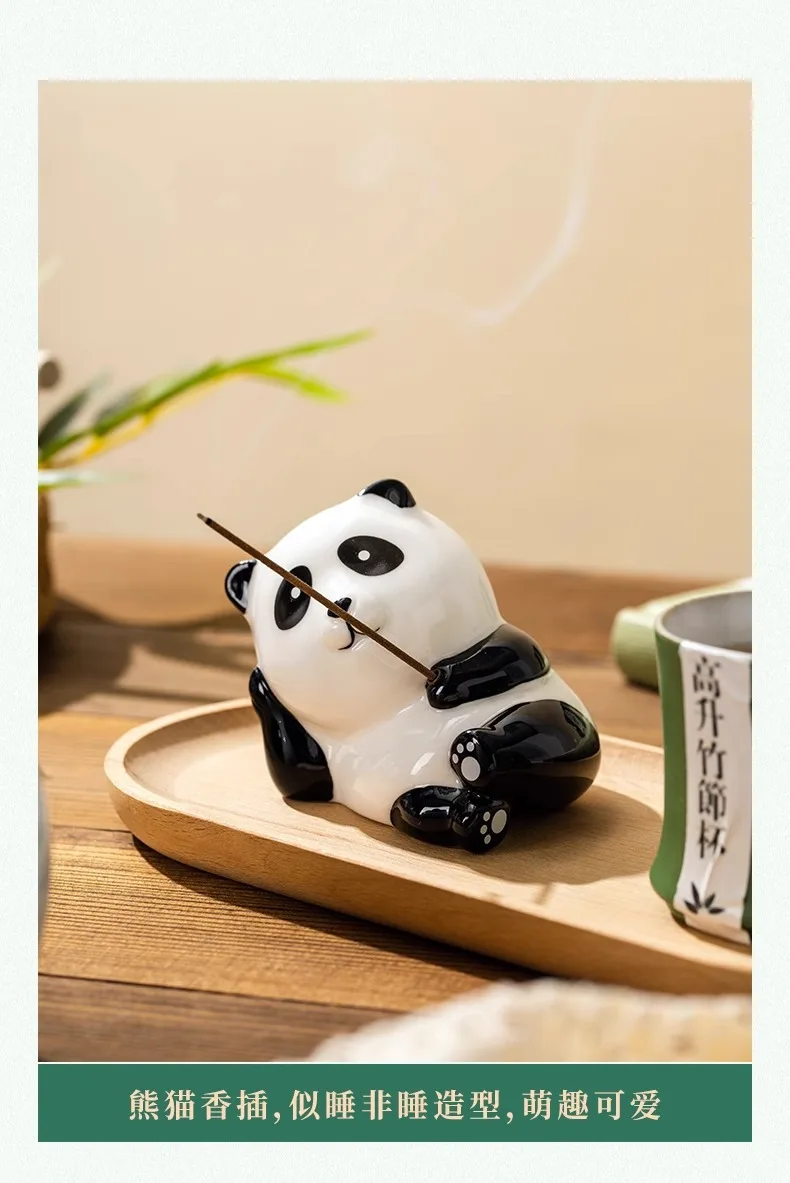 product high quality panda travel tea set souvenir outdoor portable business gift ceramic tea cup household simple tea pot-6