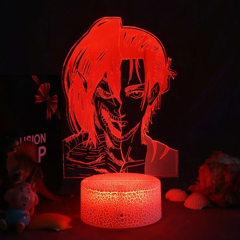 Attack On Giant Series 3d Night Light Led Touch Plug-in Acrylic Creative  Gift Table Lamp 3d Illusion Anime Lamparas Acrylic - Buy Giant 3d Night  Light,3d Illusion Anime Lamparas Acrylic Table Desk
