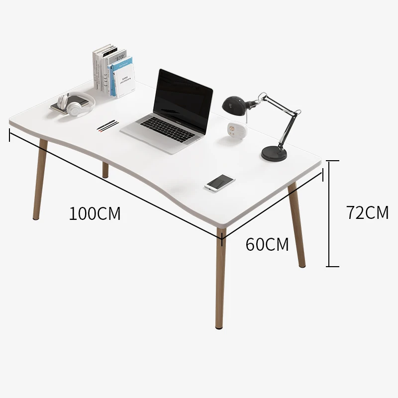 Classic studying writing Small home office furniture computer desks with PVC wood leg