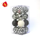 Wholesale Customized Logo Shiny Colorful Ornament Christmas Tree Red Balls With Design