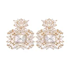 Earring Luxury Fashion Ladies Zircon Custom Jewelry Temperament With A High Sense Of Diamond-studded Earring
