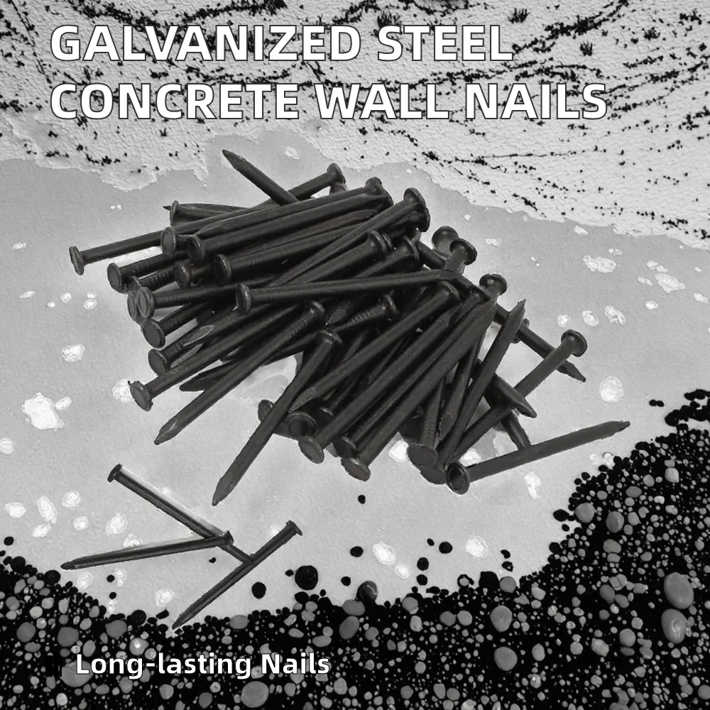 Galvanized Steel Drywall Nails Carbon Steel Smooth Shank Flat Cap Head 6 Inch Length for Construction Garden Packaged Cartons supplier