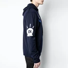 Custom Knitted Designs Men's Wool Sweater Logo Graphic Jumper Hoodie Manufacturers