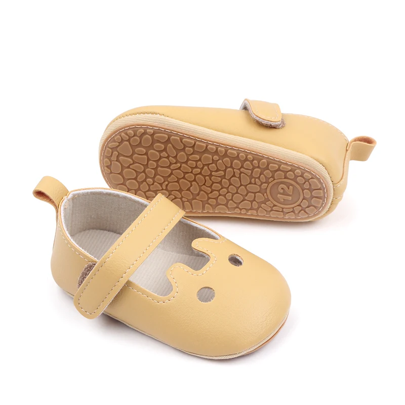 Spring and Autumn New Female Baby Shallow Mouth Hole Baotou Baby Soft Sole Walking Shoes details