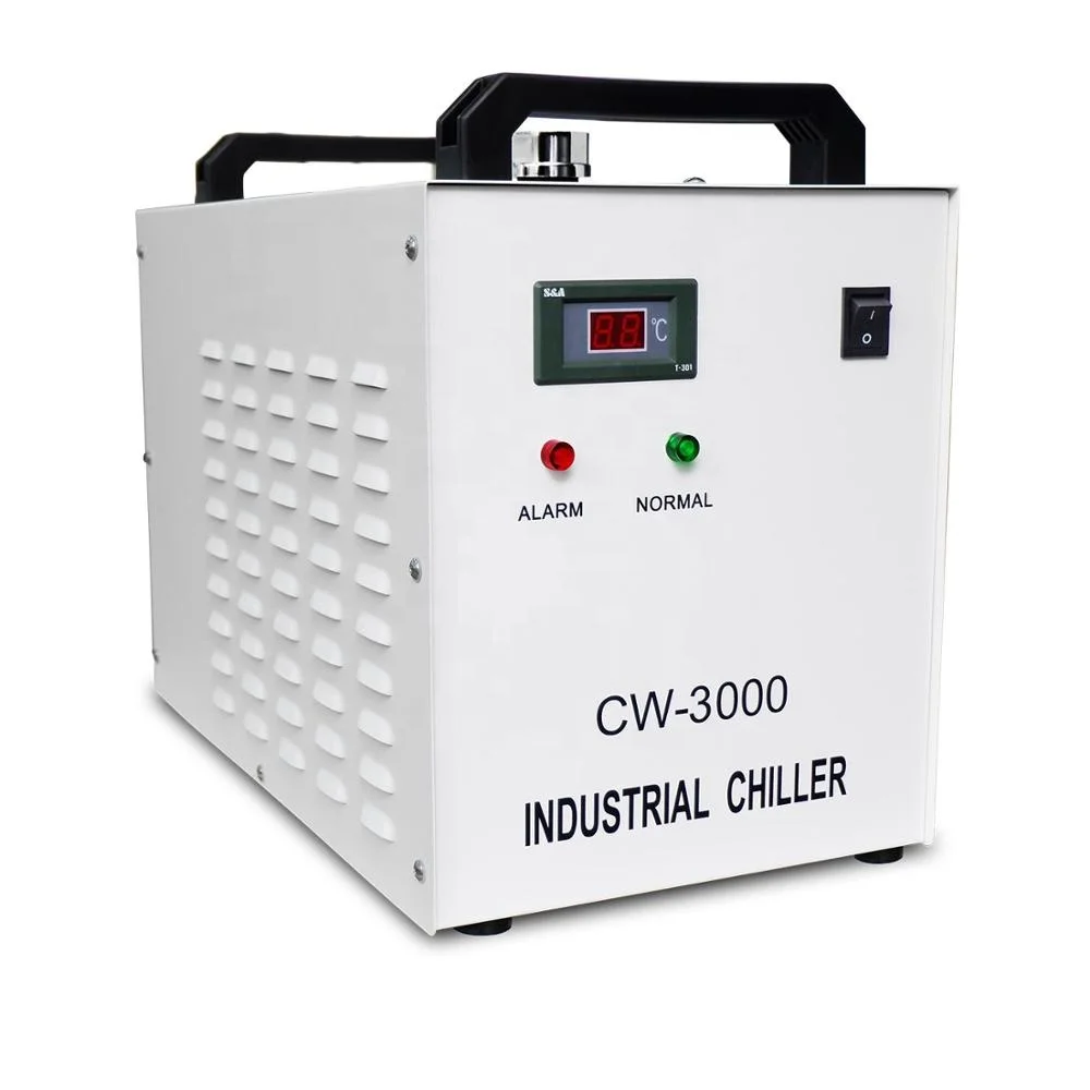 50W/℃ Industrielle Wasserkühler CW-3000 Water Chiller CO2 Laser Schlauch 9LTank 