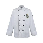 Coat OEM Cheap Custom Logo Kitchen Chef Uniform Jacket Coat