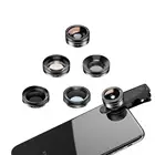 Phone Kit Professional 6 In 1 Mobile Phone Selfie Video Lens Clip-on Fisheye Wide Angle Smartphone Lens Kit