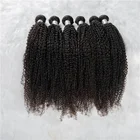 Cuticle Aligned Kinky Curly Hair Wholesale Cheap Virgin Hair Bundles Vendor Peruvian Human Hair Bundles With Closure
